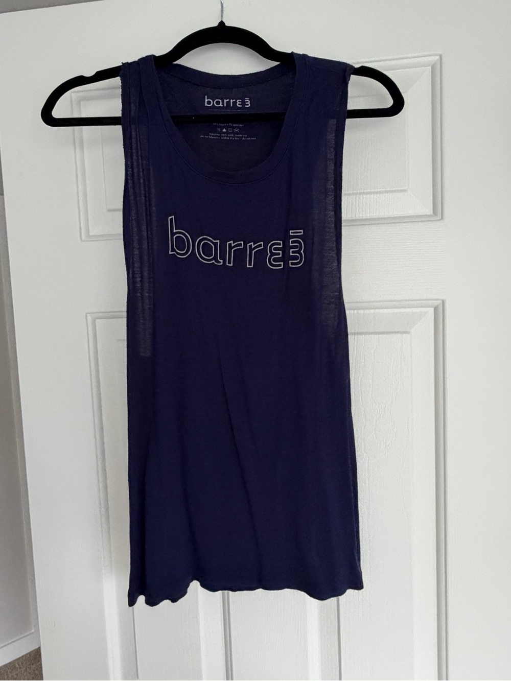 barre3 Navy Women's Sleeveless Tank Top